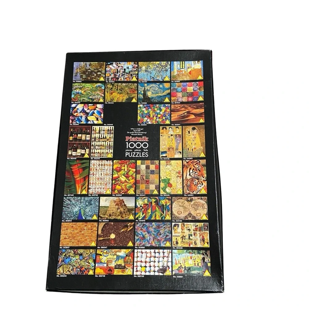Piatnik Gustav Klimt Lady with Fan 1000 Piece Jigsaw Puzzle #567940 Complete